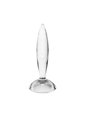 Gode anal en verre borosilicaté massif transparent Sparkling Crystal Satisfyer - CC597830